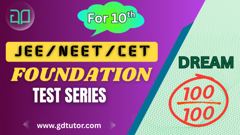 JEE-NEET Foundation Test Series